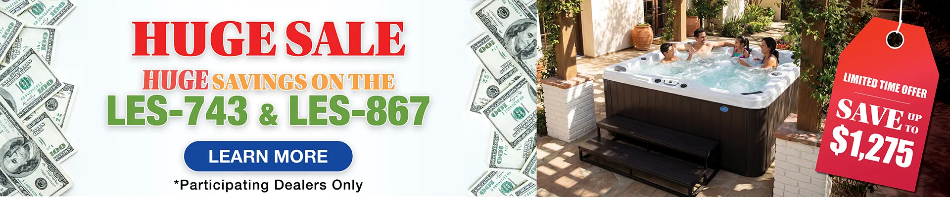 Calspas hot tub being used in a family setting - Miami